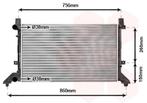 RADIATOR VOOR VW LT 1996-2006 2D0121253, Ophalen of Verzenden, Nieuw