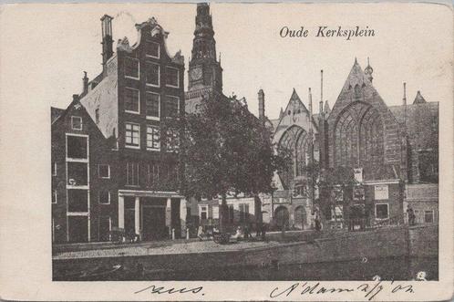 AMSTERDAM - Oude Kerksplein, Verzamelen, Ansichtkaarten | Nederland, Verzenden