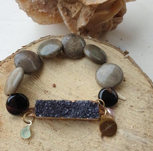Jaspis en zwarte kwarts, Sieraden, Tassen en Uiterlijk, Armbanden