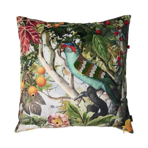 handgemaakt kussen fleury blauwe vogel 45x45cm, Huis en Inrichting, Woonaccessoires | Overige, Verzenden