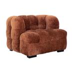 *WOONWINKEL* Must Living Mars Loveseat Fauteuil Cinnamon Ora, Huis en Inrichting, Fauteuils, Nieuw, Stof, Verzenden