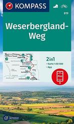 Wandelkaart 819 Weserberglandweg Kompass, Boeken, Atlassen en Landkaarten, Nieuw, Verzenden