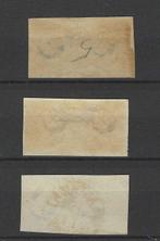 Nederland 1852 - Koning Willem III, in paartjes - NVPH 1/3, Postzegels en Munten, Postzegels | Nederland, Gestempeld