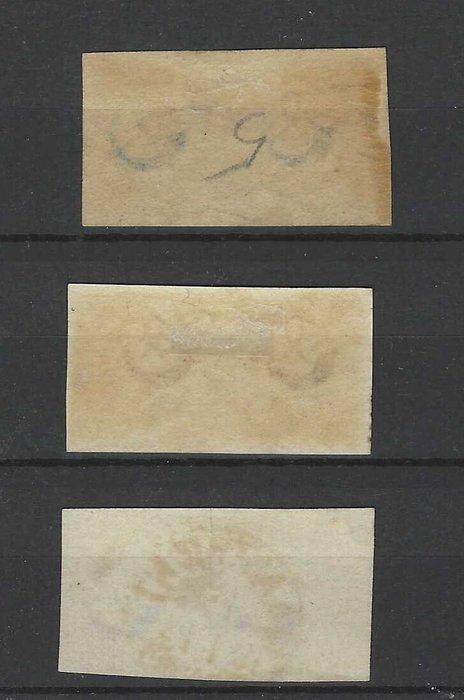 Nederland 1852 - Koning Willem III, in paartjes - NVPH 1/3, Postzegels en Munten, Postzegels | Nederland