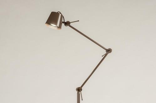 Rietveld Vloerlampen - Bruin - Metaal, Huis en Inrichting, Lampen | Vloerlampen, Verzenden