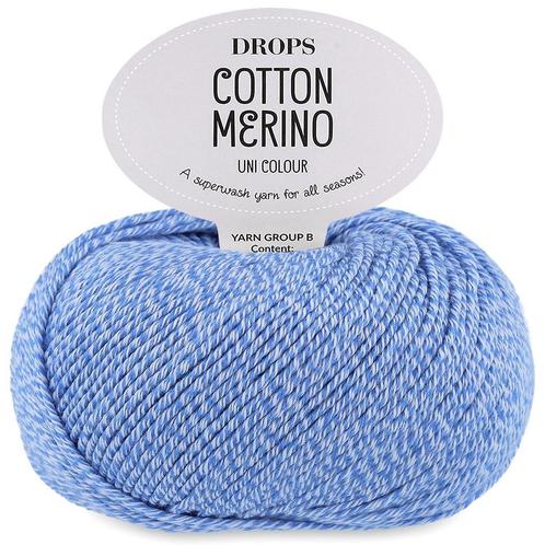 DROPS Cotton Merino Uni Colour - 30 zeeglas - Wol/Katoen G, Hobby en Vrije tijd, Breien en Haken, Ophalen of Verzenden