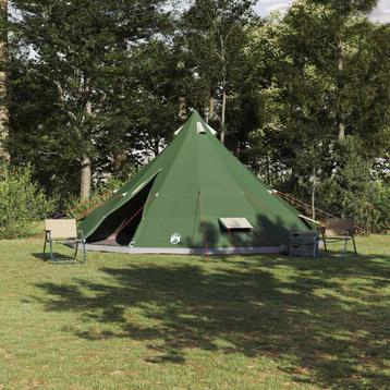 vidaXL Familie Tipi Tent met dak Groen 560 x 560 x 300 cm beschikbaar voor biedingen