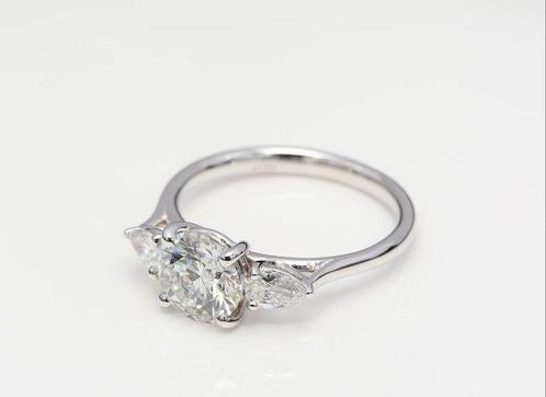 Ring - 18 karaat Witgoud - 2.87ct. tw. Diamant (Lab-grown) -, Sieraden, Tassen en Uiterlijk, Ringen