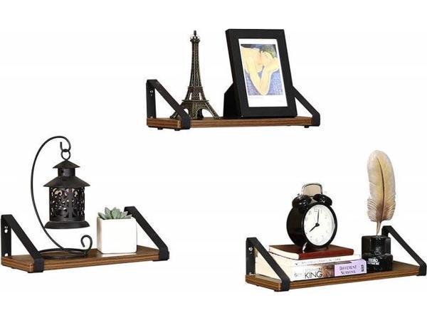 Veiling - iBella Living industriële wandplanken set van 3, Huis en Inrichting, Woonaccessoires | Wandplanken en Boekenplanken