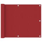 vidaXL Balkonscherm 75x600 cm oxford stof rood, Nieuw, Verzenden