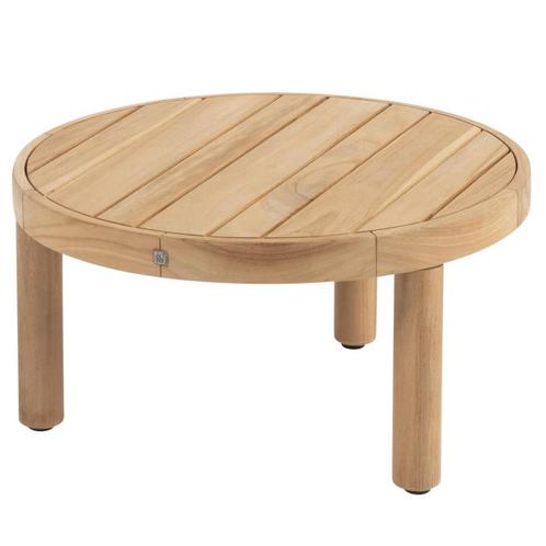 Finn salontafel teak 60 cm rond 4 Seasons Outdoor, Tuin en Terras, Tuintafels, Nieuw, Teakhout, Ophalen of Verzenden