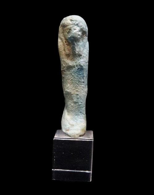 Oude Egypte, late periode Oushebti met turquoise glazuur -, Antiek en Kunst, Antiek | Overige Antiek
