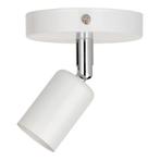 Bailey Plafondlamp Metaal Wit E27 met verstelbare arm Ø10cm, Ophalen of Verzenden, Nieuw