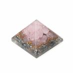 Orgonite Piramide Mini Rozenkwarts (25 mm), Verzenden