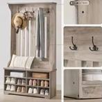 Kledingrek met Kapstok en Legplanken –Industrieel en Stijlvo, Verzenden, Nieuw