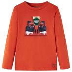vidaXL Kindershirt met lange mouwen 140 oranje, Verzenden, Nieuw