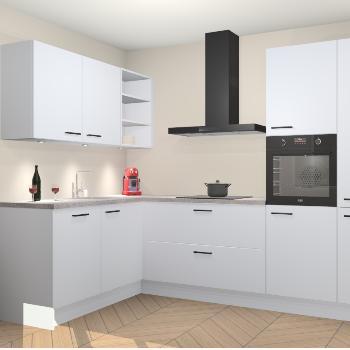 Sneeuwwitte keuken Cognac 100080, Huis en Inrichting, Keuken | Complete keukens, Verzenden