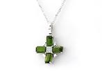 Zonder Minimumprijs - Ketting met hanger - 14 karaat Witgoud