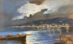 Roberto Carignani (1894-1975) - Napoli il Golfo, Antiek en Kunst, Kunst | Schilderijen | Klassiek