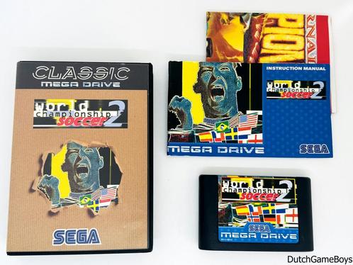Sega Megadrive - World Championship Soccer 2 - Classic, Spelcomputers en Games, Games | Sega, Gebruikt, Verzenden