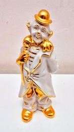 Capodimonte, Limoges, Swarovski, 24K Goud - Beeldje - Clown