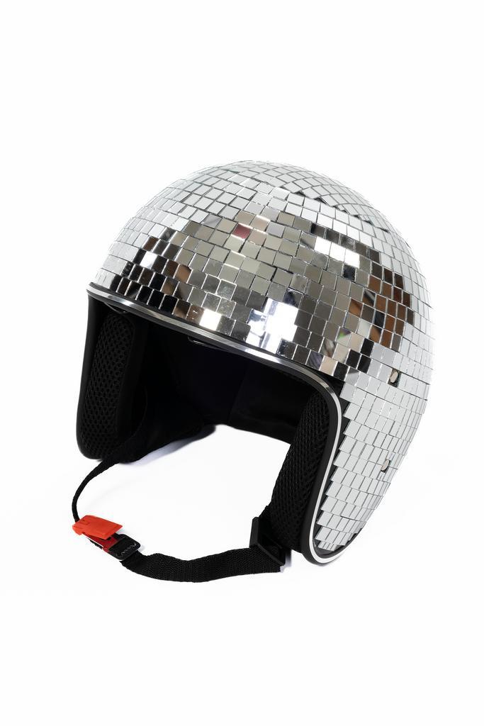 Discobal Helm Spiegeltjes Dames Heren maat 56 t/m 60 Disco R, Hobby en Vrije tijd, Feestartikelen, Carnaval, Feestartikel, Nieuw