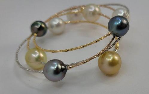 Armband - 18 karaat Geel goud, Roségoud, Witgoud - Zuidzee -, Sieraden, Tassen en Uiterlijk, Armbanden