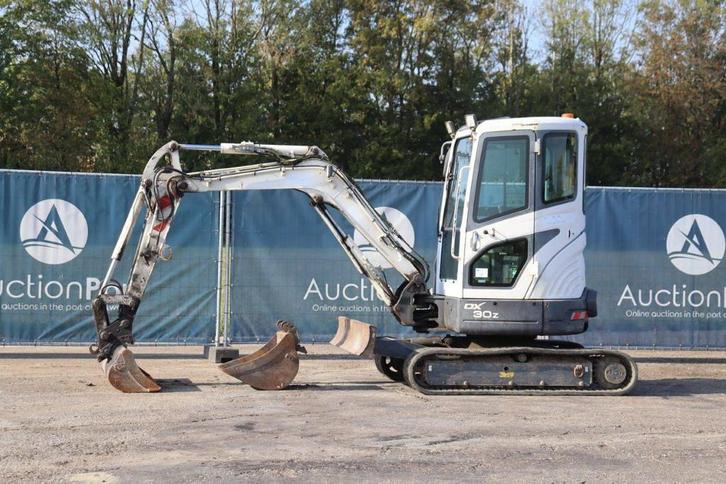 Veiling: Rupsgraafmachine Doosan DX30Z Diesel 18.1kW 2014, Zakelijke goederen, Machines en Bouw | Kranen en Graafmachines, Graafmachine