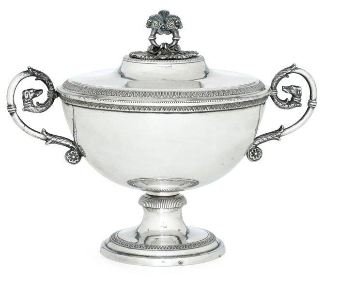 Torino - Giovanni Vernoni - Beker - .800 zilver - Tazza da, Antiek en Kunst, Antiek | Goud en Zilver