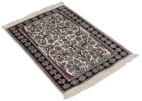 Originele Kasjmierzijde tapijt - Vloerkleed - 88 cm - 63 cm, Huis en Inrichting, Stoffering | Tapijten en Kleden