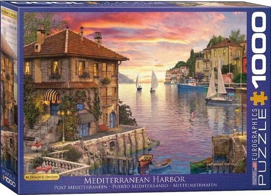 Mediterranean Harbor Puzzel (1000 stukjes) | Eurographics -, Hobby en Vrije tijd, Denksport en Puzzels, Nieuw, Verzenden