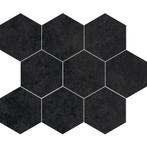 Mozaïek Cristacer Titanium 35.5x29.2cm Hexagon Graphite, Nieuw, Ophalen of Verzenden