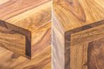 Massief kostbare houten salontafel GIANT 80cm Sheesham Stone, Ophalen of Verzenden, Nieuw