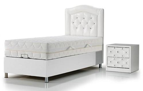 Opberg Boxspring Diamond 1 persoon, Huis en Inrichting, Slaapkamer | Bedden, Nieuw, Eenpersoons, Verzenden