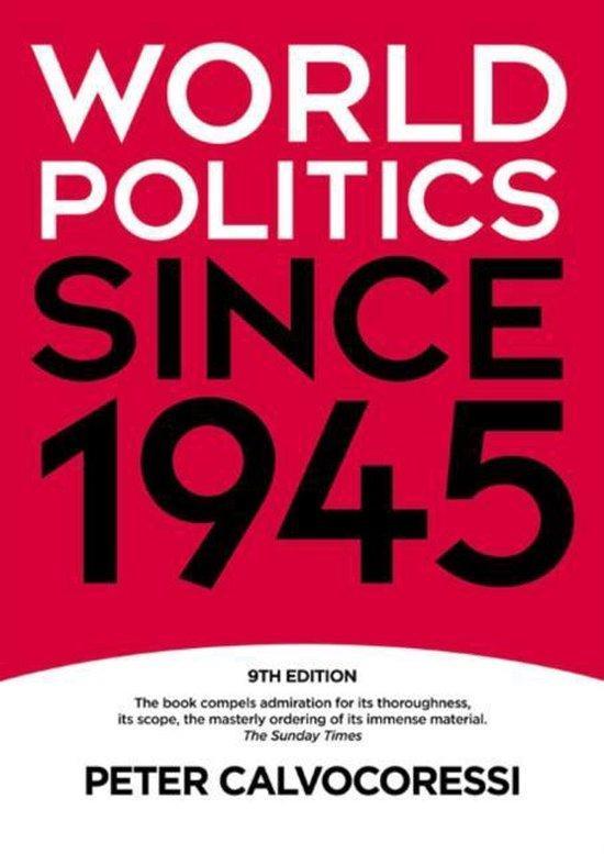 World Politics Since 1945 9781405899383 Peter Calvocoressi, Boeken, Taal | Engels, Zo goed als nieuw, Verzenden