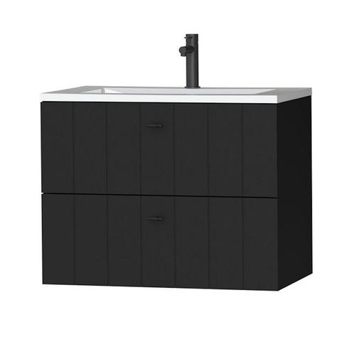 Tiger Maryport Meubelset 80 cm met 2 lades Mat zwart incl, Doe-het-zelf en Verbouw, Sanitair, Bad, Nieuw, Chroom, Ophalen of Verzenden