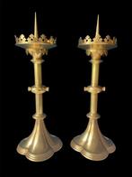 Kandelaar (2) - Brons, Antiek en Kunst