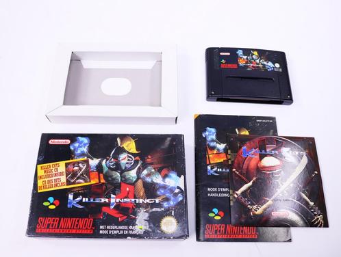 SNES - Killer Instinct - Boxed CIB (incl. soundtrack CD) ..., Spelcomputers en Games, Games | Nintendo Super NES, Ophalen of Verzenden