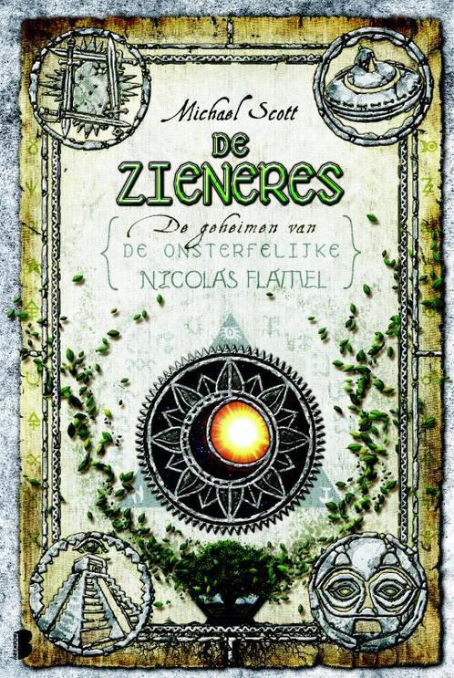 De zieneres / Nicolas Flamel / 6 9789022568675 Michael Scott, Boeken, Kinderboeken | Jeugd | 10 tot 12 jaar, Zo goed als nieuw