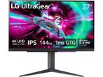 LG UltraGear 27GR93U - Gaming Monitor - 27 4K UHD 144Hz -, Computers en Software, Monitoren, Verzenden, Zo goed als nieuw, LG