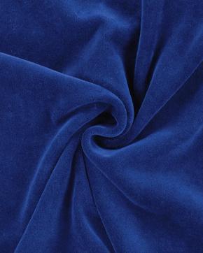 Nicky velours koningsblauw, Hobby en Vrije tijd, Stoffen en Lappen, Blauw, Nieuw