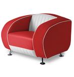 Bel Air Sofa Delucas Retro SF01CB Rood Eenzitter, Gebruikt, Ophalen