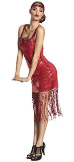 Flapper kostuum rood Scarlett, Ophalen of Verzenden, Nieuw