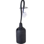 E27 Fitting/Houder Kunststof Zwart 15cm Draad, Ophalen of Verzenden, Nieuw