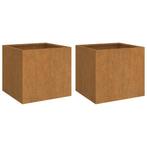 Plantenbakken 2 st 49x47x46 cm cortenstaal (Overige), Verzenden, Nieuw