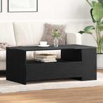 vidaXL Salontafel Zwart eiken 102 x 55 x 43.5 cm Bewerkt, Verzenden, Nieuw, 50 tot 100 cm, Minder dan 50 cm