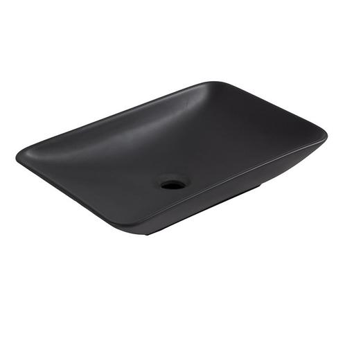BWS Opzetwastafel Pare 58x37x12 cm Mat Zwart, Doe-het-zelf en Verbouw, Sanitair, Overige typen, Nieuw, Ophalen of Verzenden