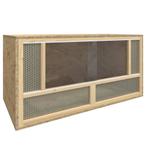 vidaXL Terrarium 80x40x40 cm bewerkt hout, Dieren en Toebehoren, Knaagdieren en Konijnen | Hokken en Kooien, Verzenden, Nieuw