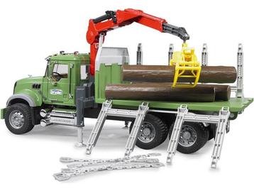 BRUDER MACK Granite Timber truck with 3 trunks, 4 jaar, ABS beschikbaar voor biedingen