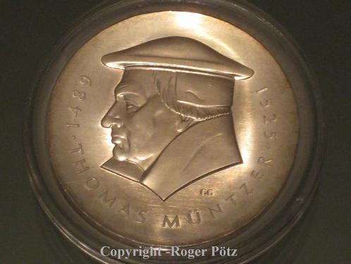 Ddr 20 Mark 1989 Thomas Muentzer zilver, Postzegels en Munten, Munten | Europa | Niet-Euromunten, Verzenden